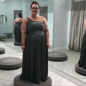 Vera Wang bridesmaid dress charcoal